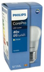 Philips LED balle 4-25W E27 827 P48 mat