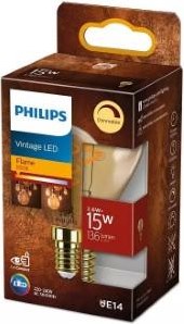 Philips LED bullet E14 2,6W-20W 2000K filament or dimmable blister - 5101507
