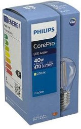 Philips LED balle E27 4,3-40W 2700K filament clair - LED3749 - afbeelding 2