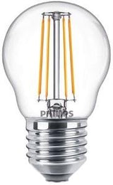 Philips LED balle E27 4,3-40W 2700K filament clair - LED3749 - afbeelding 1