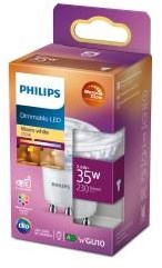 Philips Spot LED gu10 230v 2,6-35w blister chaud - 5105100