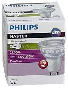Philips Spot LED gu10 6,2-80w dimtone - led3451