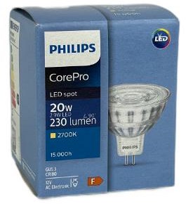 Spot LED Philips gu5.3 12v 2,9-20w 2700k - led3515