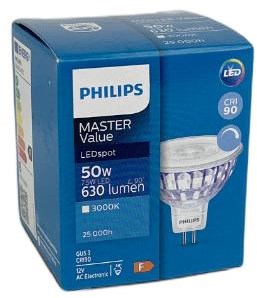 Philips Spot LED gu5.3 12v 7,5-50w 3000k dimmable - led3554