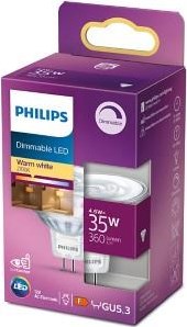 Philips Spot LED MR16 Gu5.3 12V 4,6-35W 2700K dimmable blister - 5104245