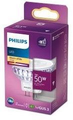 Philips spot led mr16 gu5.3 12v 7-50w 2700k blister - 5104262