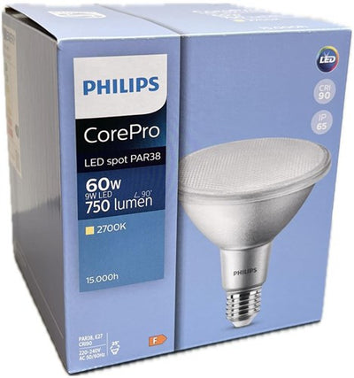 Philips spot LED par38 e27 9-60w 2700k 25gr ip65 - led3612