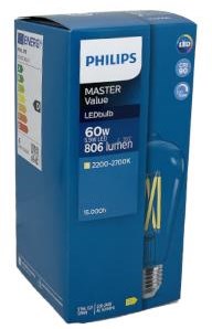 Philips LED ST64 E27 5,9-60W filament clair dimtone - LED3804
