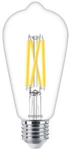 Philips LED ST64 E27 5,9-60W filament clair dimtone - LED3804