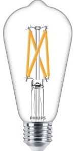 Philips LED ST64 E27 5,9-60W filament clair lumière chaude blister - 5102586