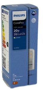 Philips LED enfichable g4 12v 2,1-20w 2700k dimmable - led3591