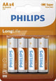 Philips Battery R6 AA Long Life