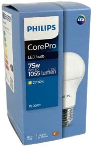 Philips philips led a60 11w = 75w e27 2700k - led3362