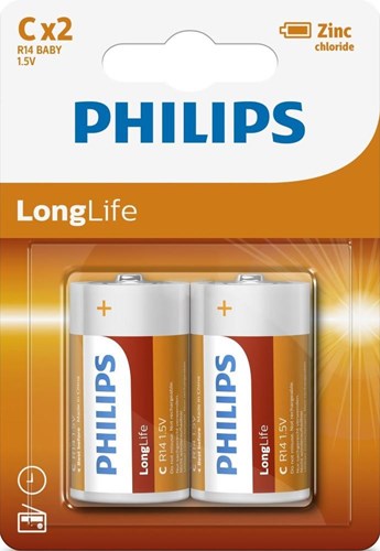 Philips Battery R14 C Long Life