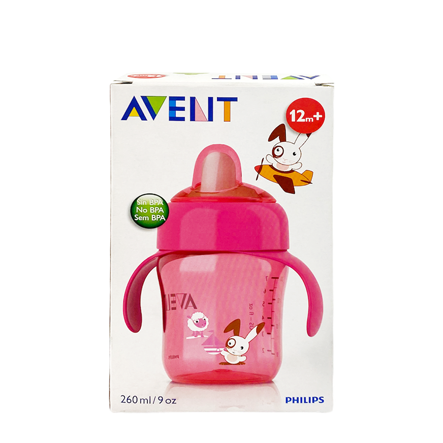 Philips bec verseur tasse avent rose 260ml