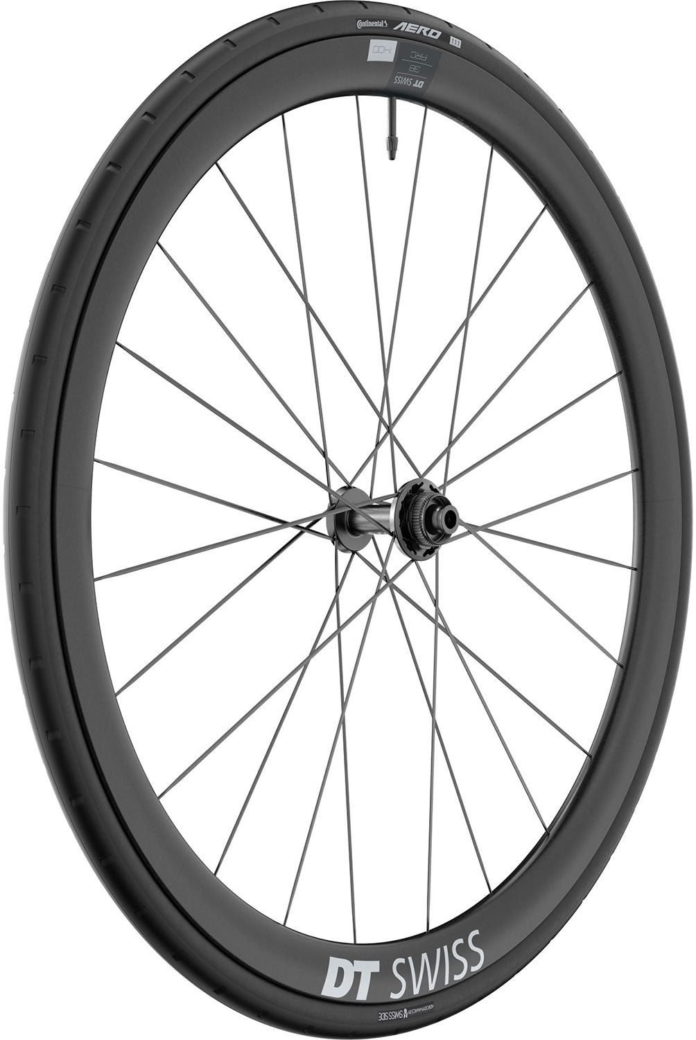 Roue avant carbone Dt swiss arc 1400 dicut® wts 38 28 cl