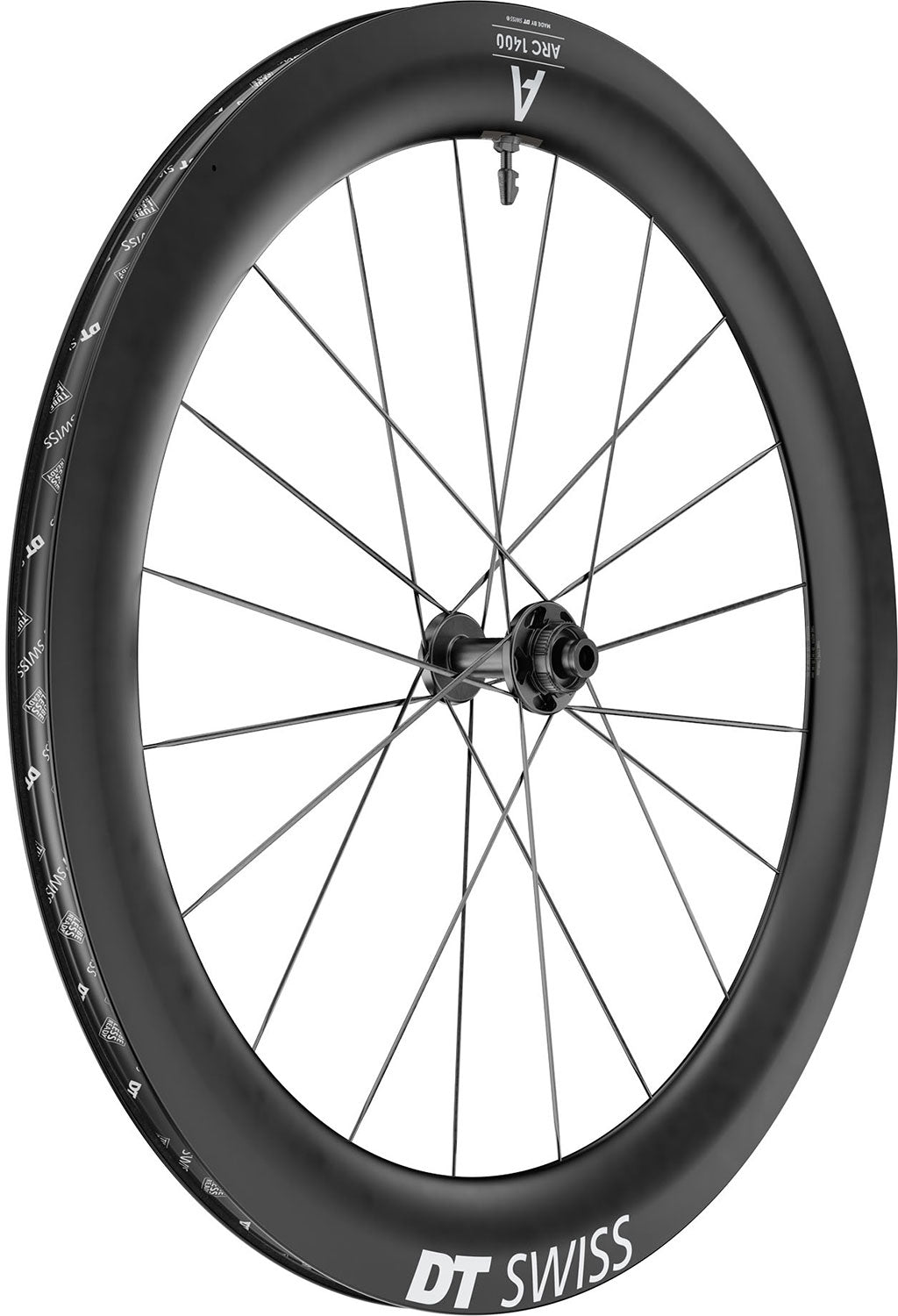 Roue Avant DT Swiss Arc 1400 Dicut® 65 28 Disc Cl Carbone