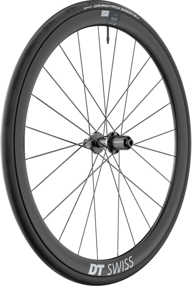 Roue arrière en carbone Dt swiss arc 1400 dicut wts 38 28 cl shimano hg