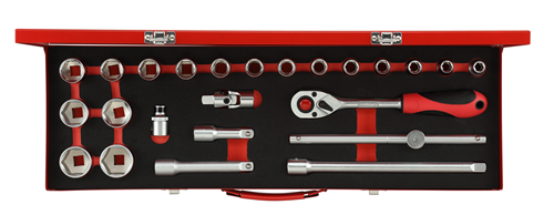 Ensemble Gedore Red Dops 1 2 pouces SW 10-32 mm Silver 24 pièces