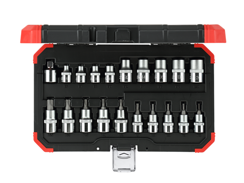 Set set Gedore Red DOPS 1 2 pouces Tx Silver 20 pièces