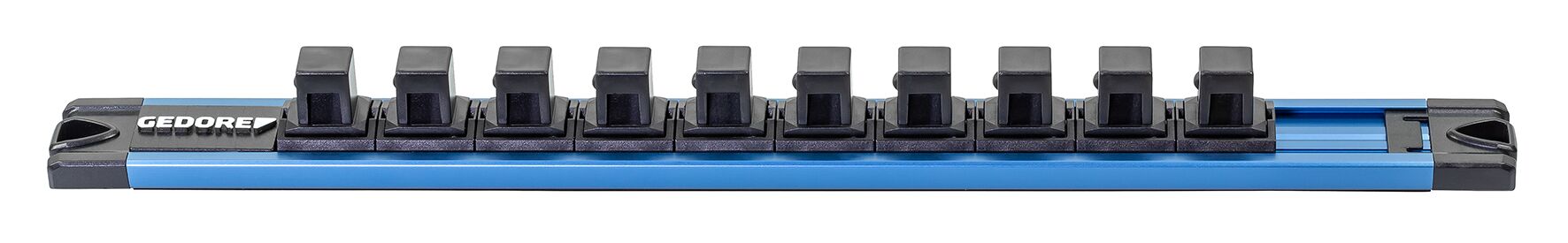 Gedore rail de clé à douille magnétique | 1 2 | pour 10 capsules | vide - 3520773