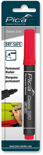 Pic un marqueur permanent 520 40 | 1-4 mm | rond | rouge | blister - pi52040sb