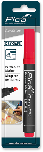 Pic un marqueur permanent 521 40 | 2-6 mm | ciseau | rouge | blister - pi52140sb