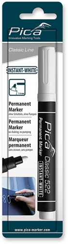 Pic un marqueur permanent 522 52 | 1-4 mm | point rond | blanc | blister - pi52252sb