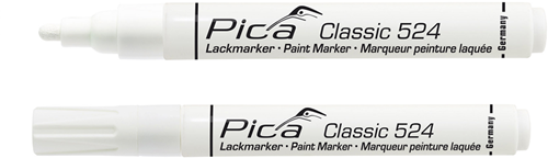 Pic un marqueur peinture 524 52 | 2-4mm | pointe ronde | blanc | 10 pièces - pi52452