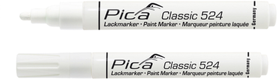 Pic un marqueur peinture 524 52 | 2-4mm | pointe ronde | blanc | 10 pièces - pi52452