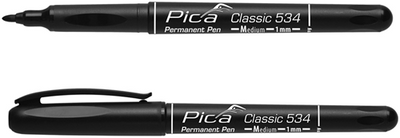 Pic un stylo permanent 533 46 | 0,7 mm | rond | noir | 10 pièces - pi53346