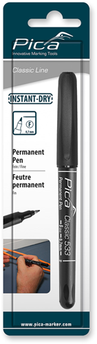 Pic un stylo permanent 533 46 | 0,7 mm | rond | noir | blister - pi53346sb