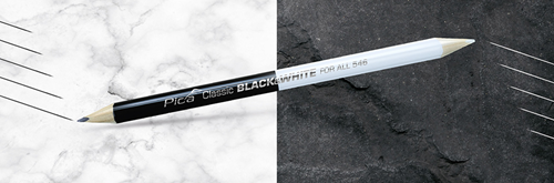 Pic un crayon 546 24 noir blanc | 10 pièces - pi54624-10