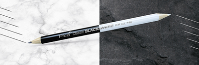 Pic un crayon 546 24 noir blanc | 10 pièces - pi54624-10