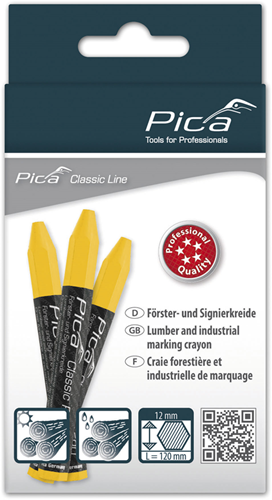 Pic une craie marqueur 590 44 pro | 12x120mm | jaune | 12 pièces - pi59044