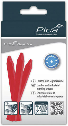 Pic a 591 40 marqueur craie eco | 11x110mm | rouge | 12 pièces - pi59140