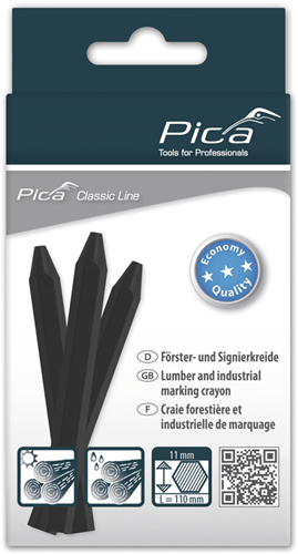 Pic a 591 46 marqueur craie eco | 11x110mm | noir | 12 pièces - pi59146