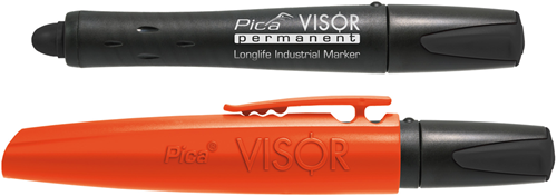 Pic un marqueur permanent à visière 990 46 | noir - pi99046