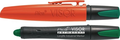 Pic un marqueur permanent à visière 990 36 | vert - pi99036