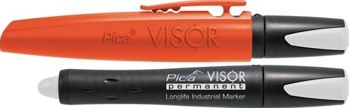 Pic un marqueur permanent à visière 990 52 | blanc - pi99052