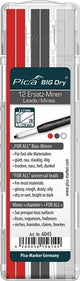 Pic une grosse recharge sèche 6045 | graphite, blanc rouge - pi6045