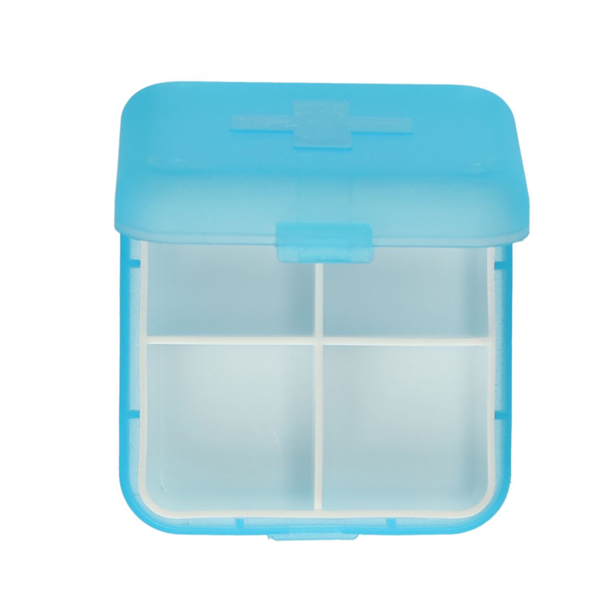 JVDL PILL BOX plus 4 compartiments bleu
