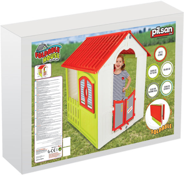 Playhouse pliable pilsan 110 x 92 x 109 cm rouge vert rouge