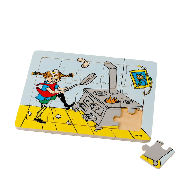 Licences livres pour enfants Pippi Brindacier - puzzle en bois (15 pièces)