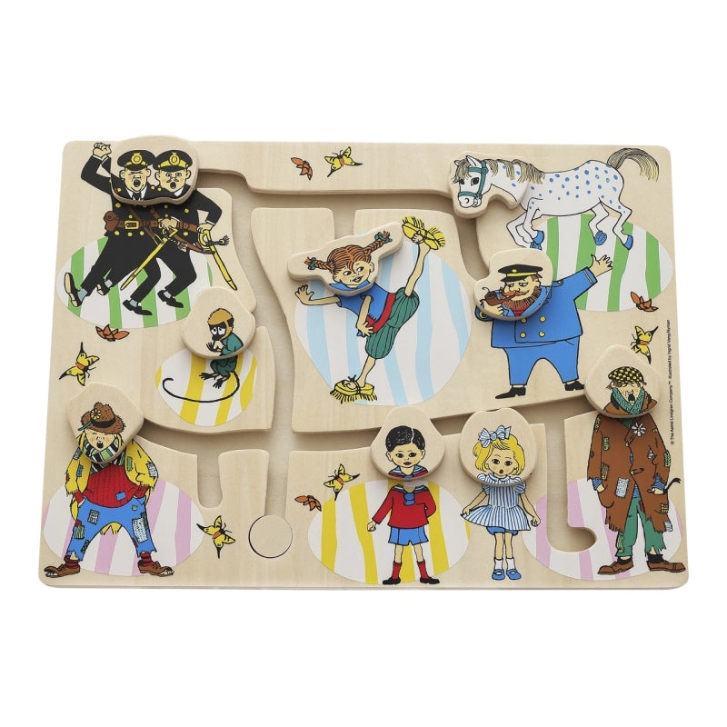 Licences livres pour enfants Pippi Brindacier - puzzle coulissant en bois
