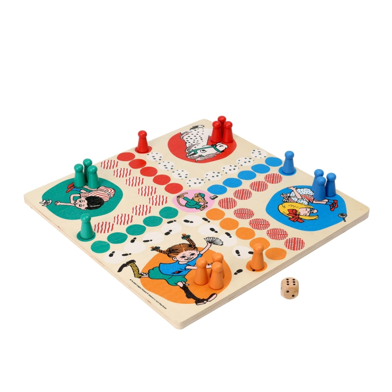 Licences livres pour enfants Pippi Brindacier - jeu en bois Ludo
