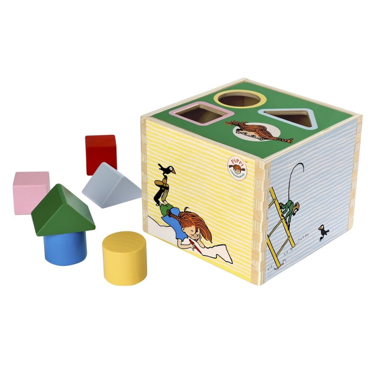 Licences livres pour enfants Pippi Brindacier - trieur de formes en bois