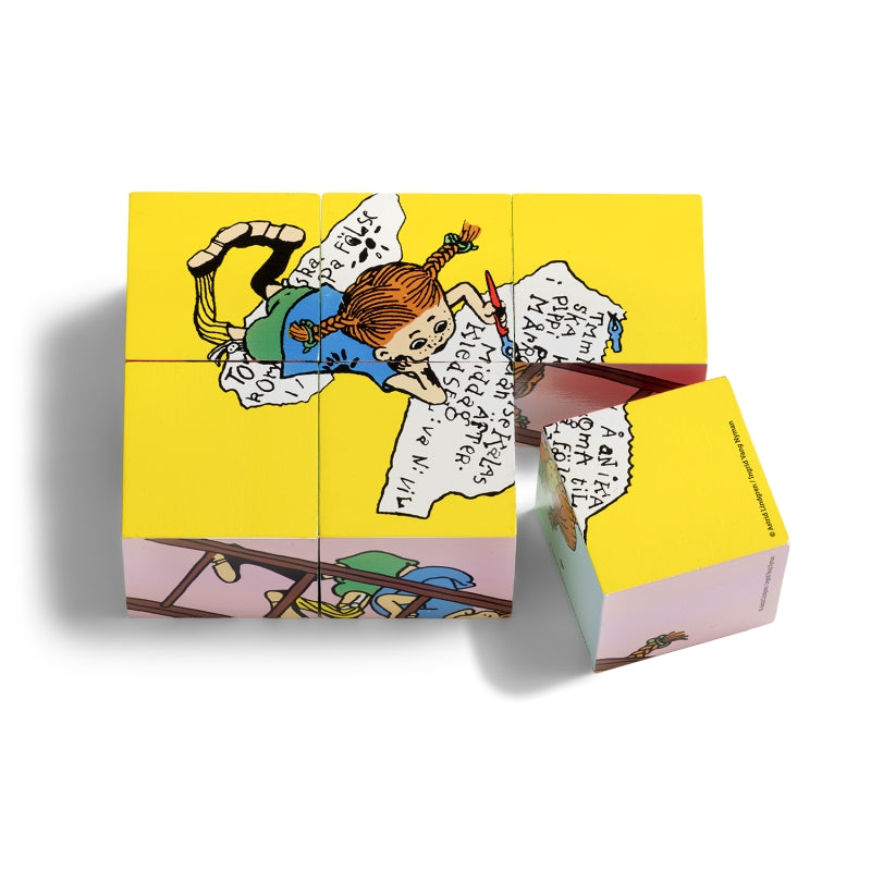 Licences de livres pour enfants Pippi Brindacier blocs de puzzle