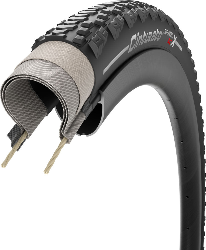 Pirelli 40-622 Cinturato Gravel RC-X Techwall x SpeedGrip Noir Pliable 4309300