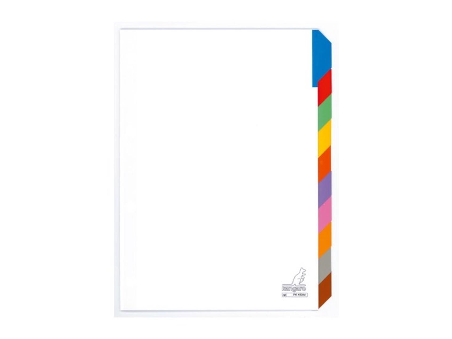 Onglets Kangaro a4 23 anneaux carton vierge